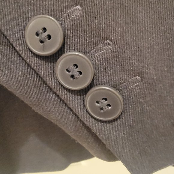 Hilton Weiner Blazer Jacket Size Small Grey Wool Blend Soft Stretch Designer - Picture 4 of 6